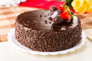 cake on the plate