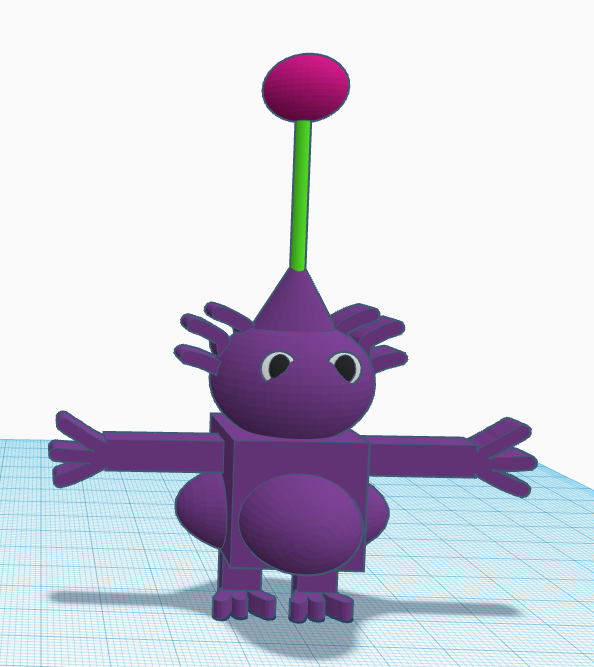 goofy3dmodelpurplepikmin