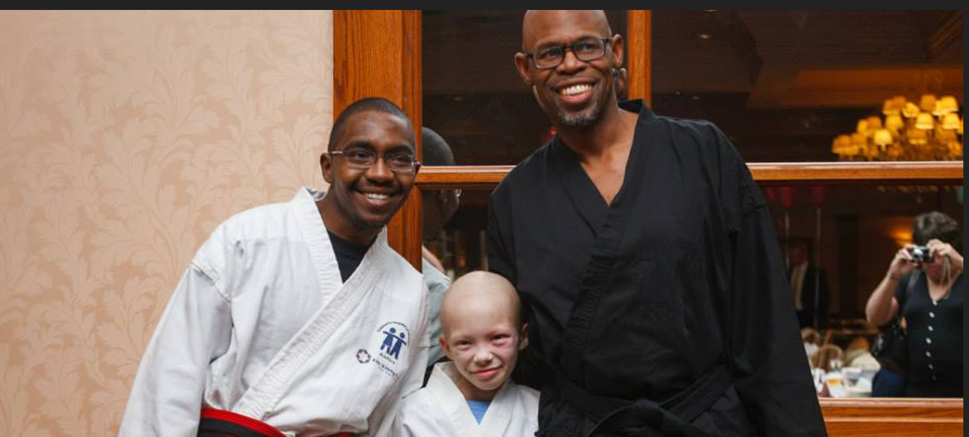 Haley with kids kicking cancer