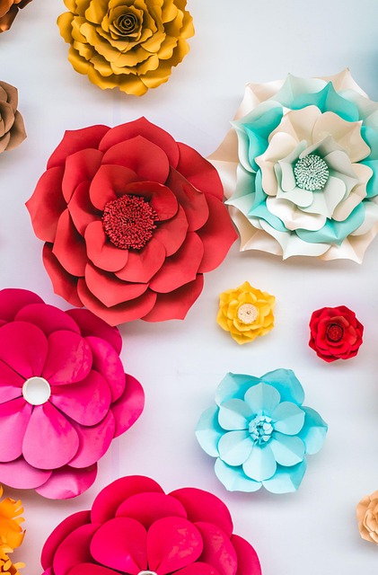 homemade paper flowers