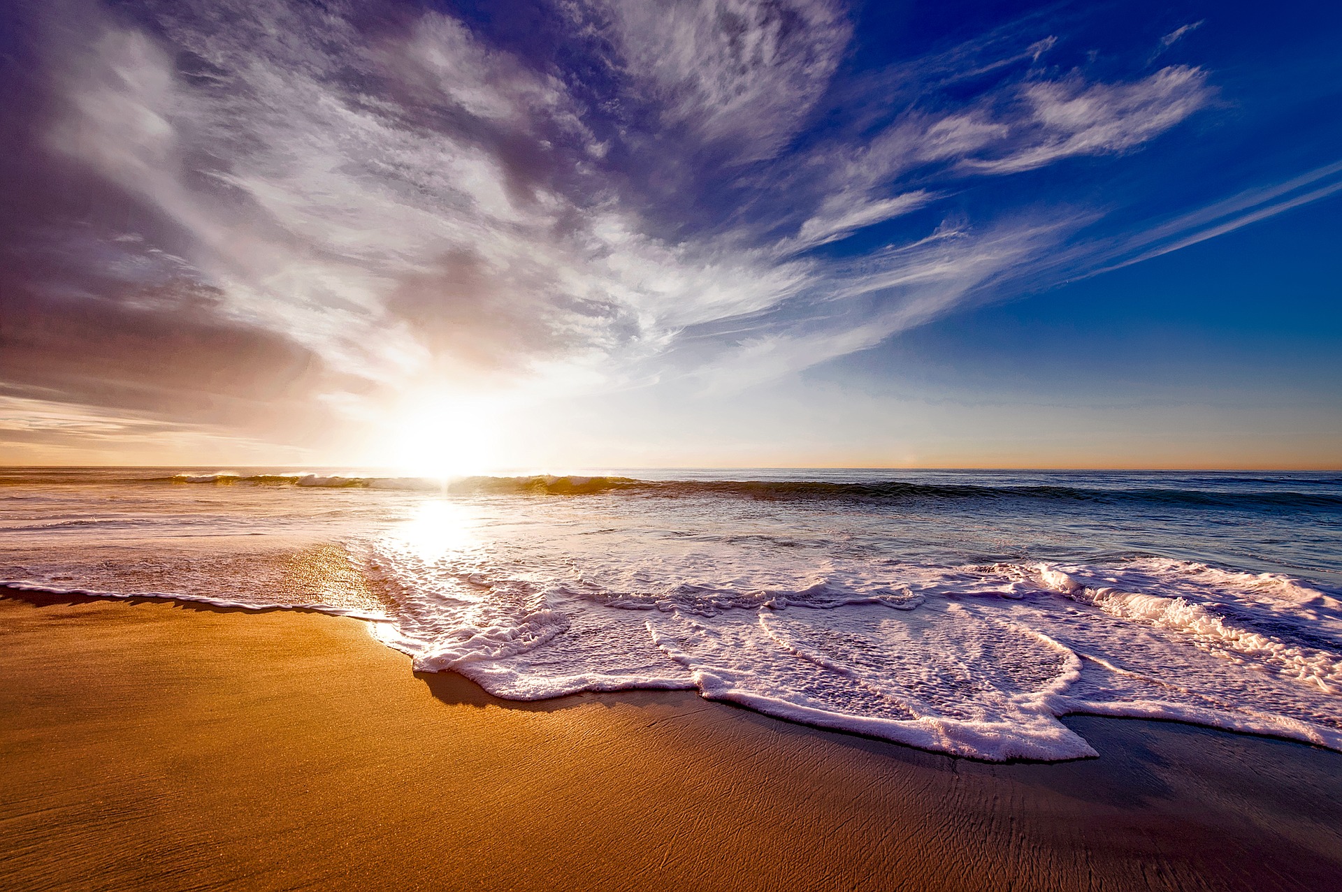 Sunset by Ocean