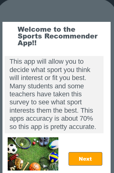 Sports Recommender Thumbnail
