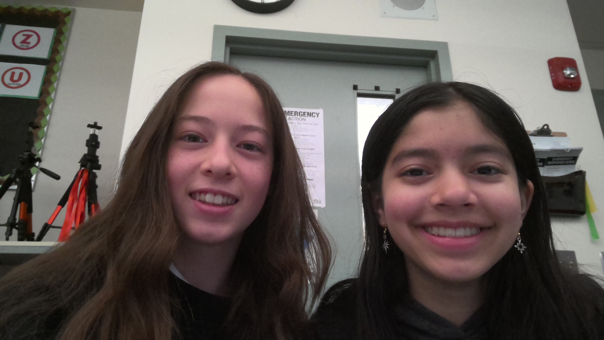 Valentina (left) and Cynthia (right) after creating this wonderful website
