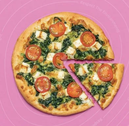pink veggie pizza