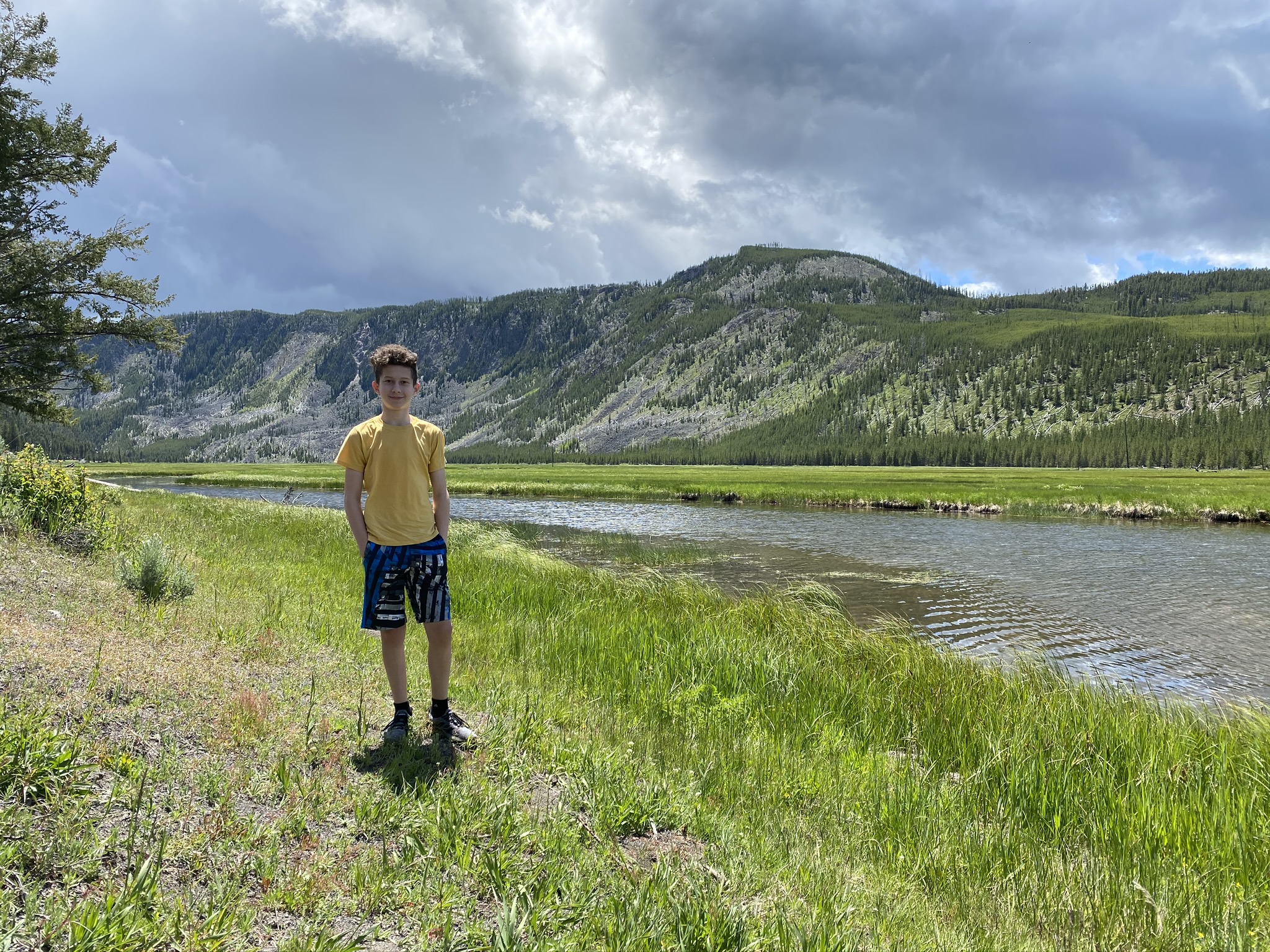 Me in front of a mountain