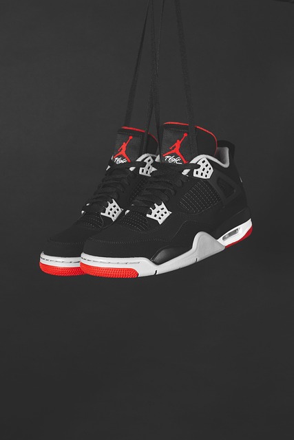 Jordans(shoes) hanging by laces