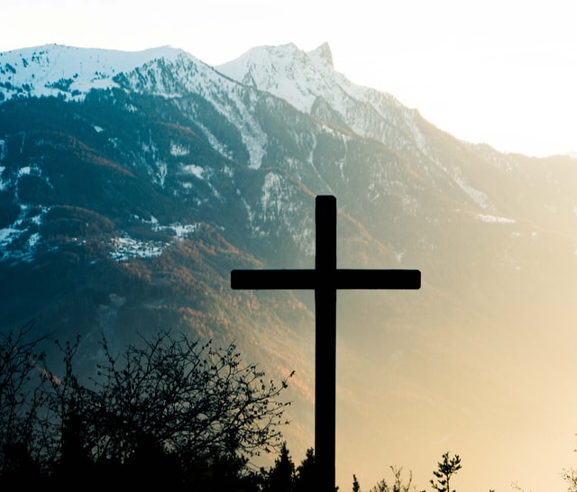 Cross on Mountain