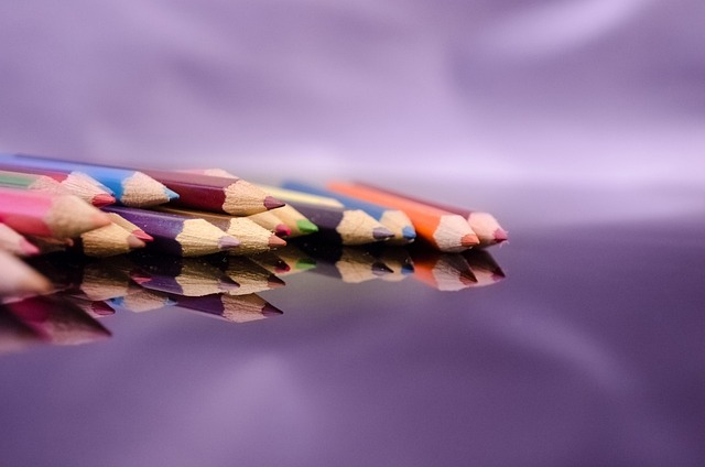 colored pencils laid out-PublicDomainPictures
