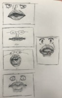 lip practice drawings