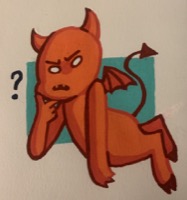 cartoony devil