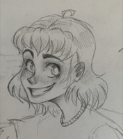 sketch of girl