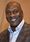 Picture of Michael Jordan wearing a tuxedo.