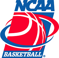 The National Collegiate Athletic Association or the NCAA with a red and blue logo.