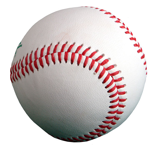 picture of a baseball width