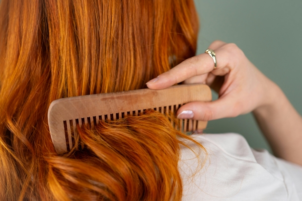 detangling hair