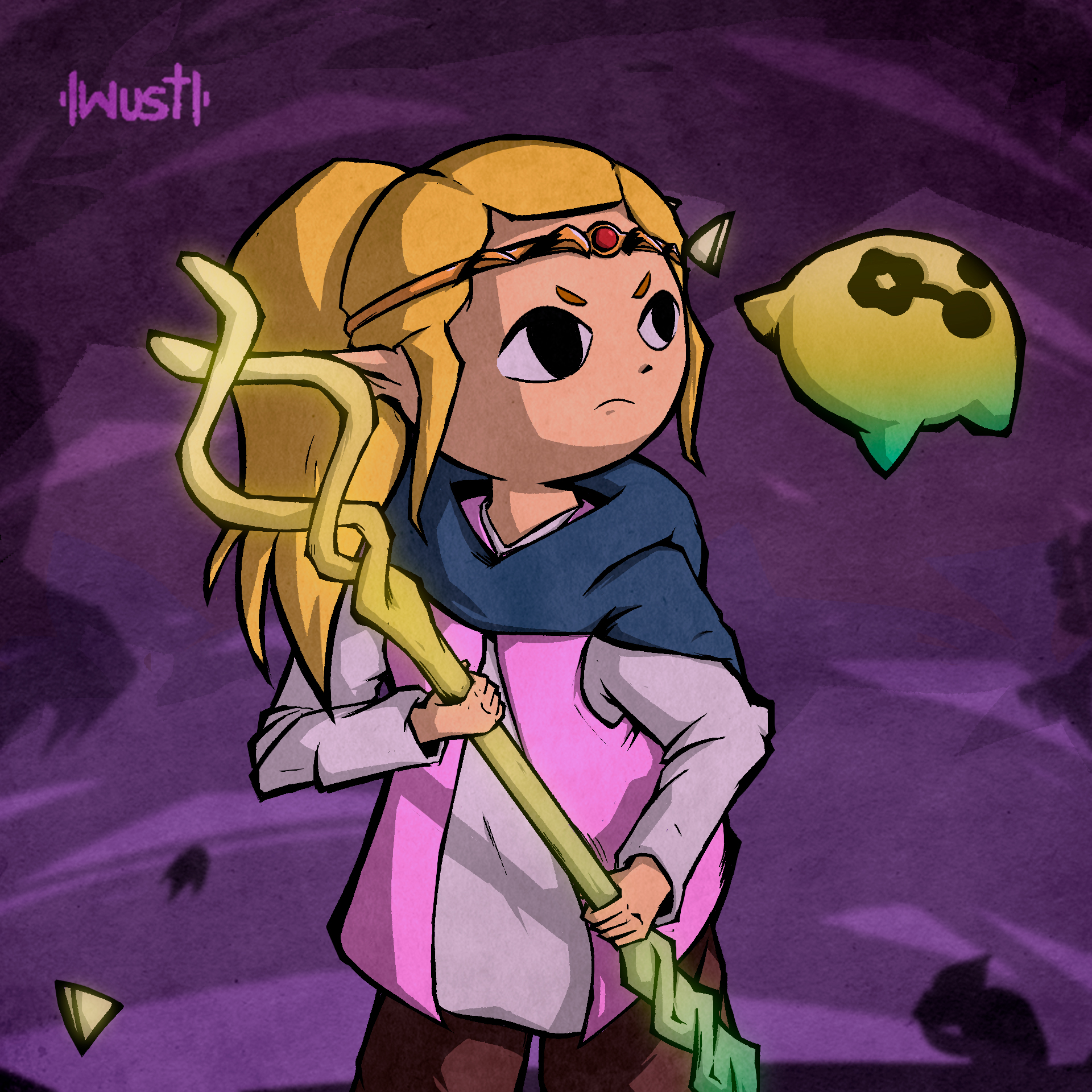 Princess Zelda with her buddy