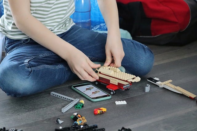 Building legos takes patience