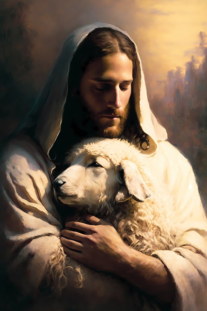 Jesus Holding a Lamb