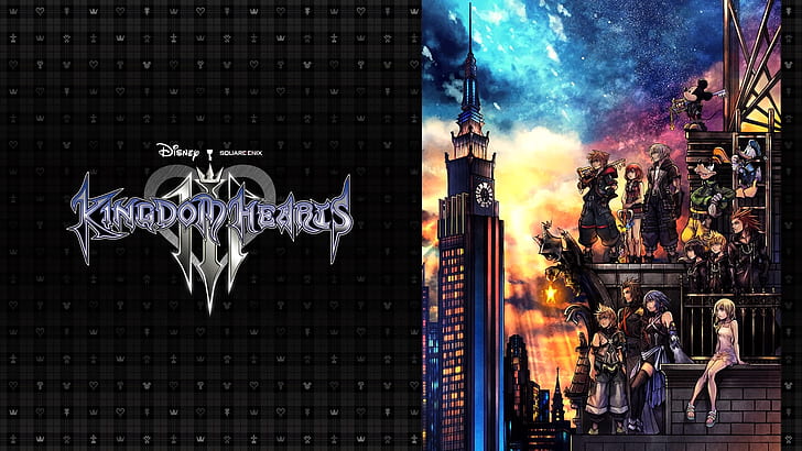 Kingdom hearts 3 logo, found in the public domain.