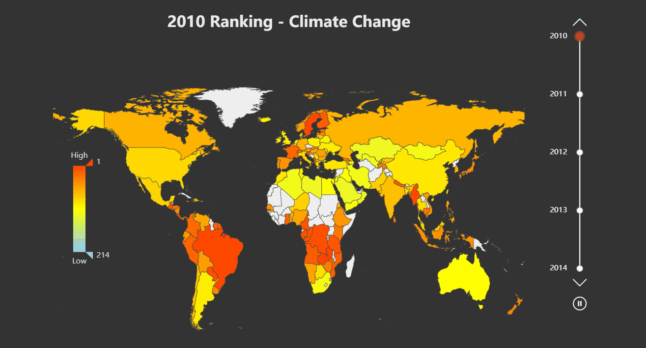 global warming between 2010-2014