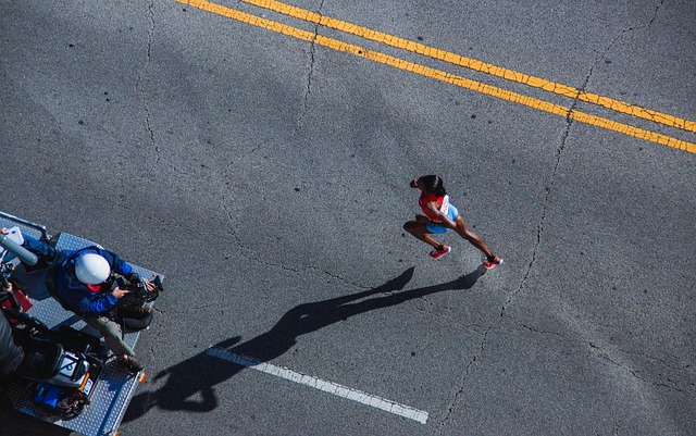 A women runing.
