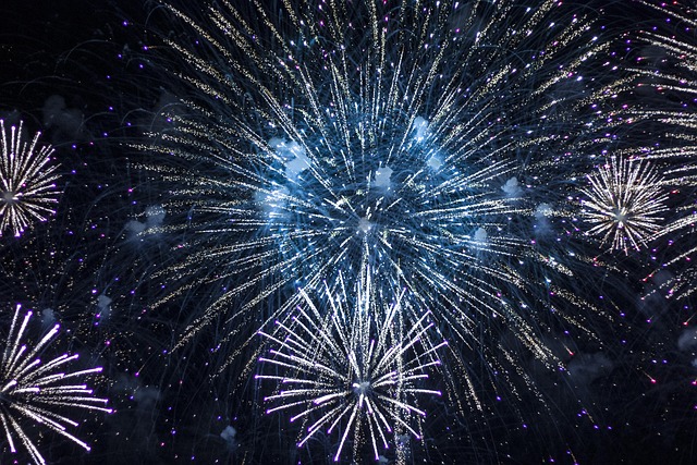 a picture of fireworks meaning happy